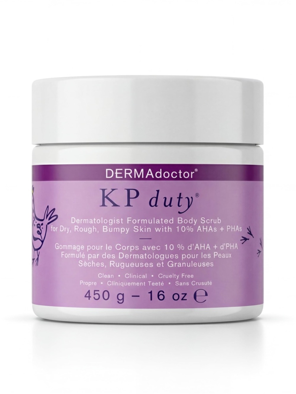 DERMAdoctor KP Bump Eraser Body Scrub for Keratosis Pilaris | Fragrance Free